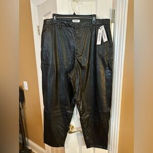 Juicy Couture Black Faux Leather Pants